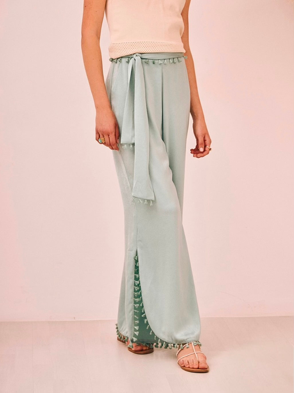 Pantalón satén BOHO
