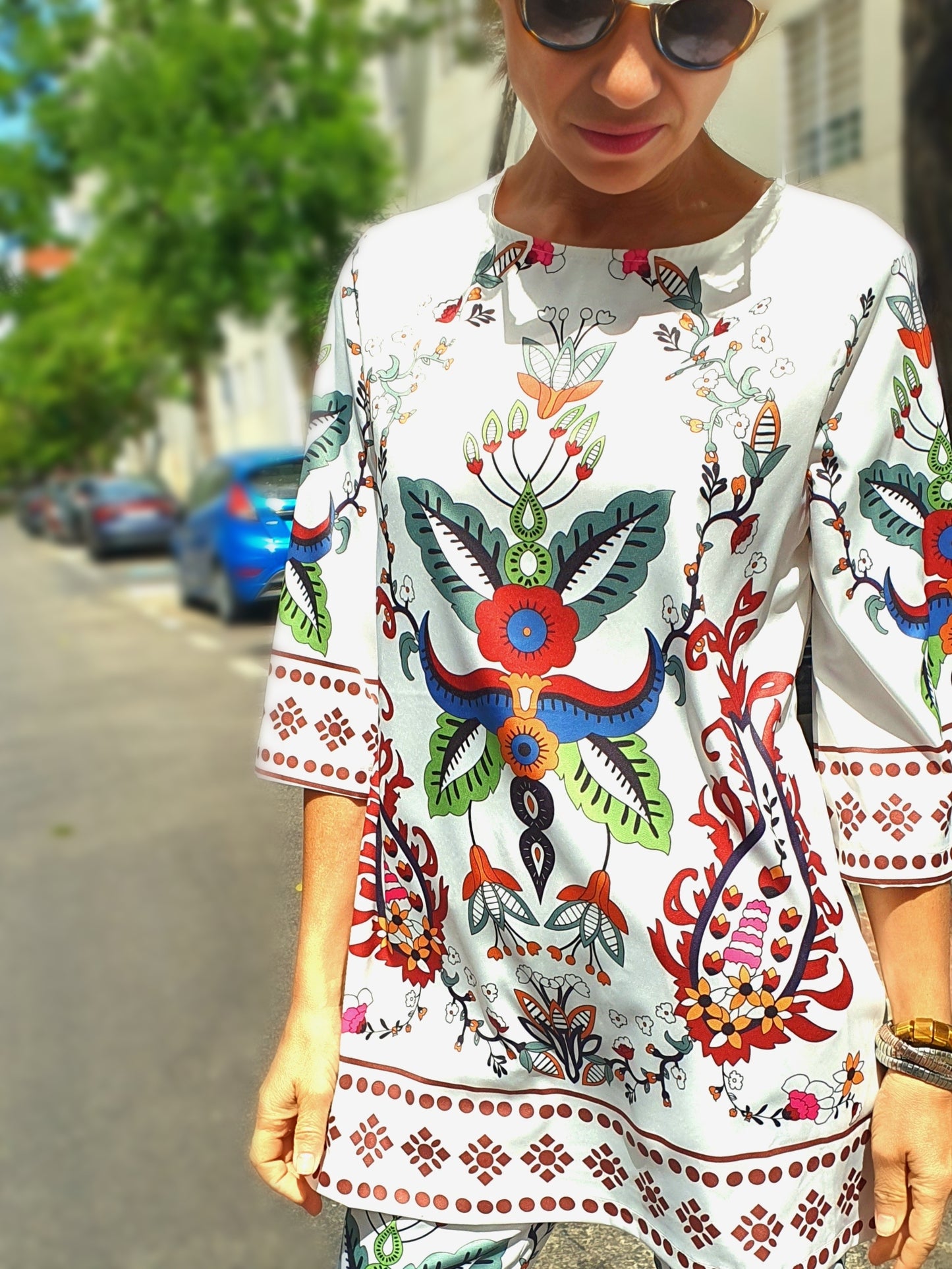 Top esrampado NAVAJO
