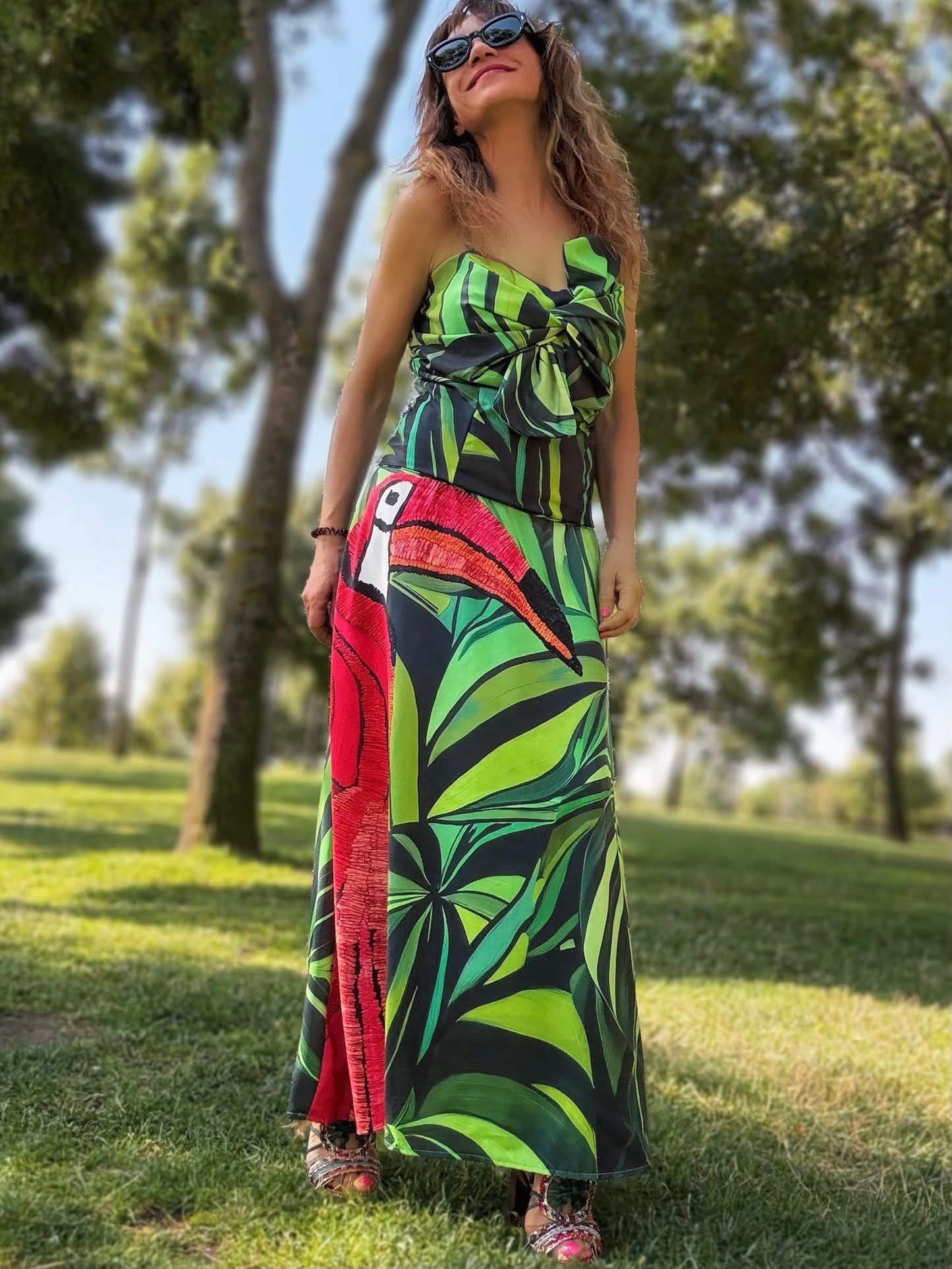 Conjunto top + falda RÍO