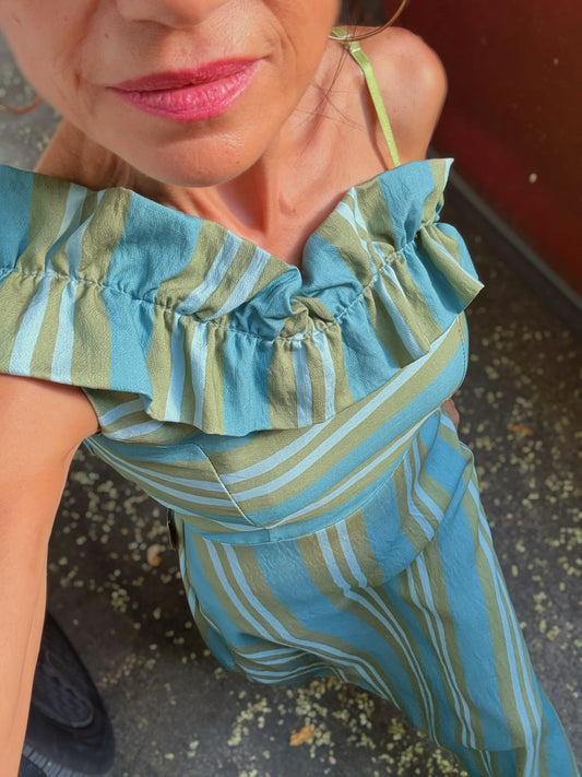 Vestido IRREGULAR de RAYAS
