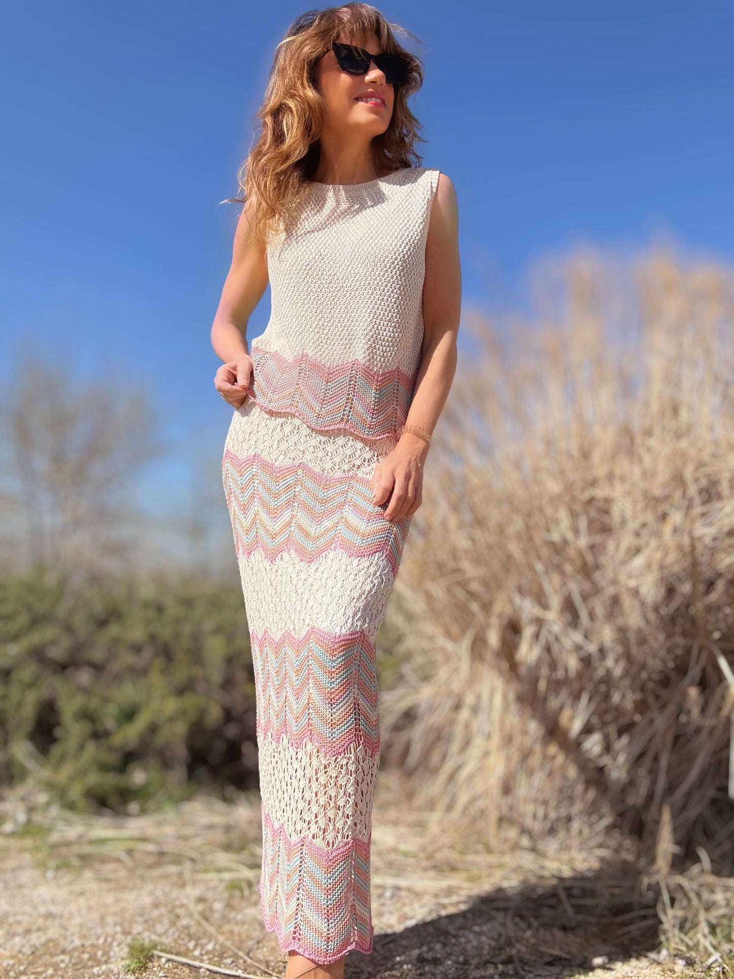 Falda croché ONDAS