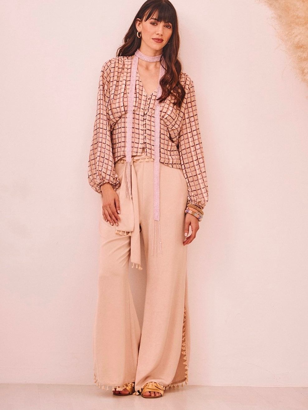 Pantalón satén BOHO