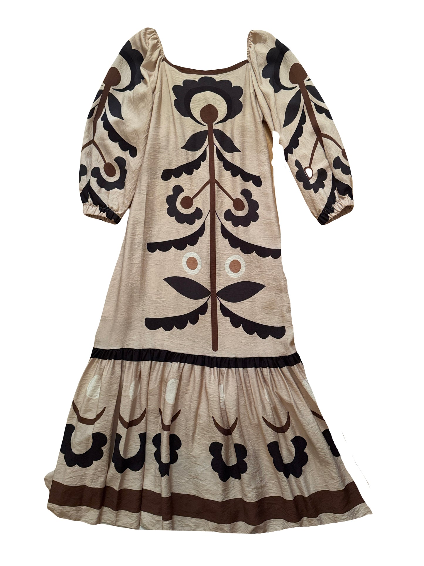 Vestido boho largo DOUBLE