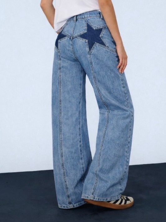 Pantalón vaquero con estrella