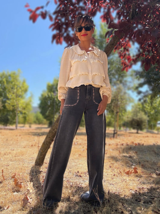 Blusa boho chic volantes FORNAX - Little MooN