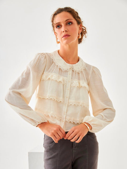 Blusa boho chic volantes FORNAX - Little MooN