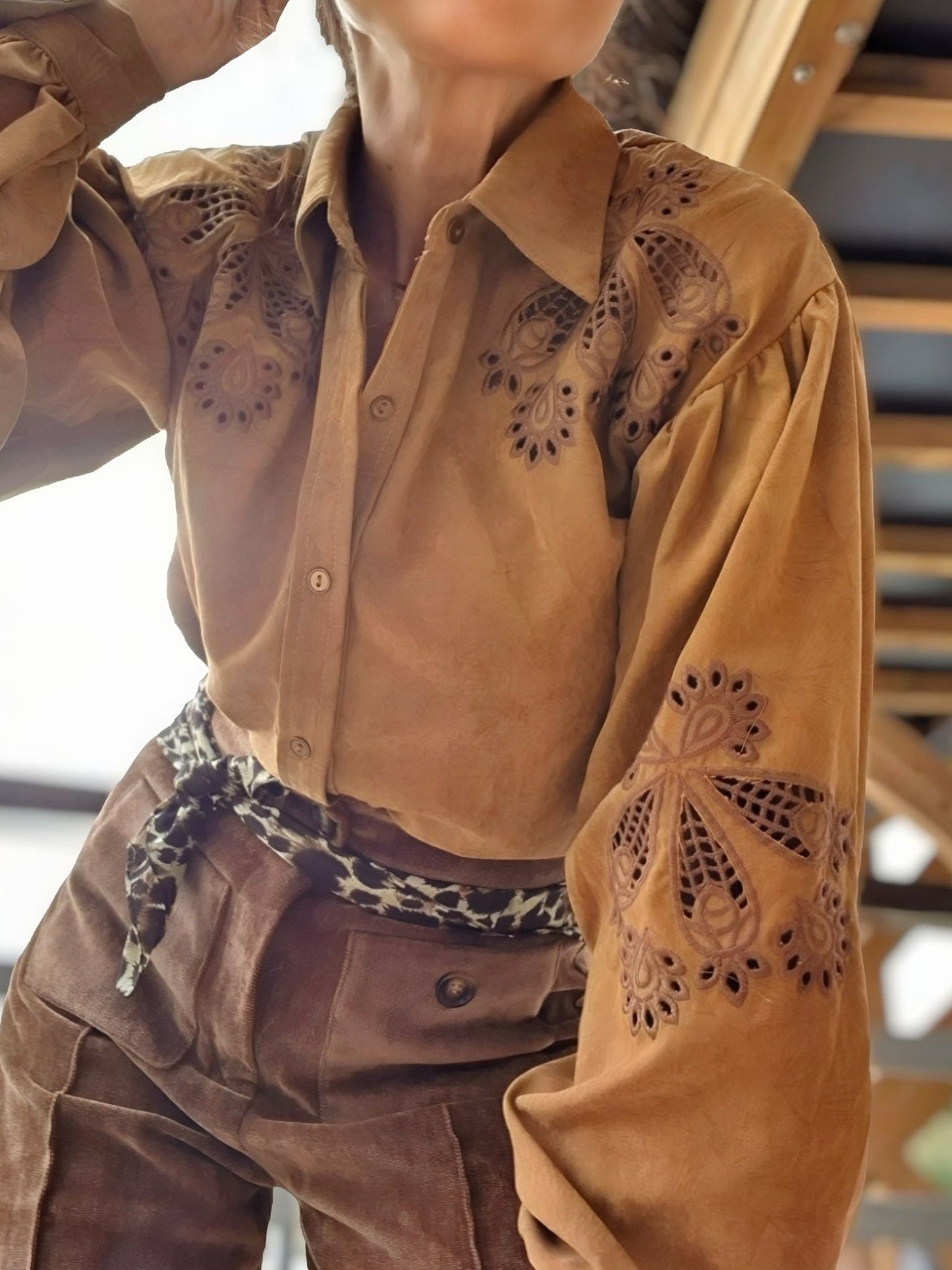 Blusa bordada FORTUNA - Little MooN