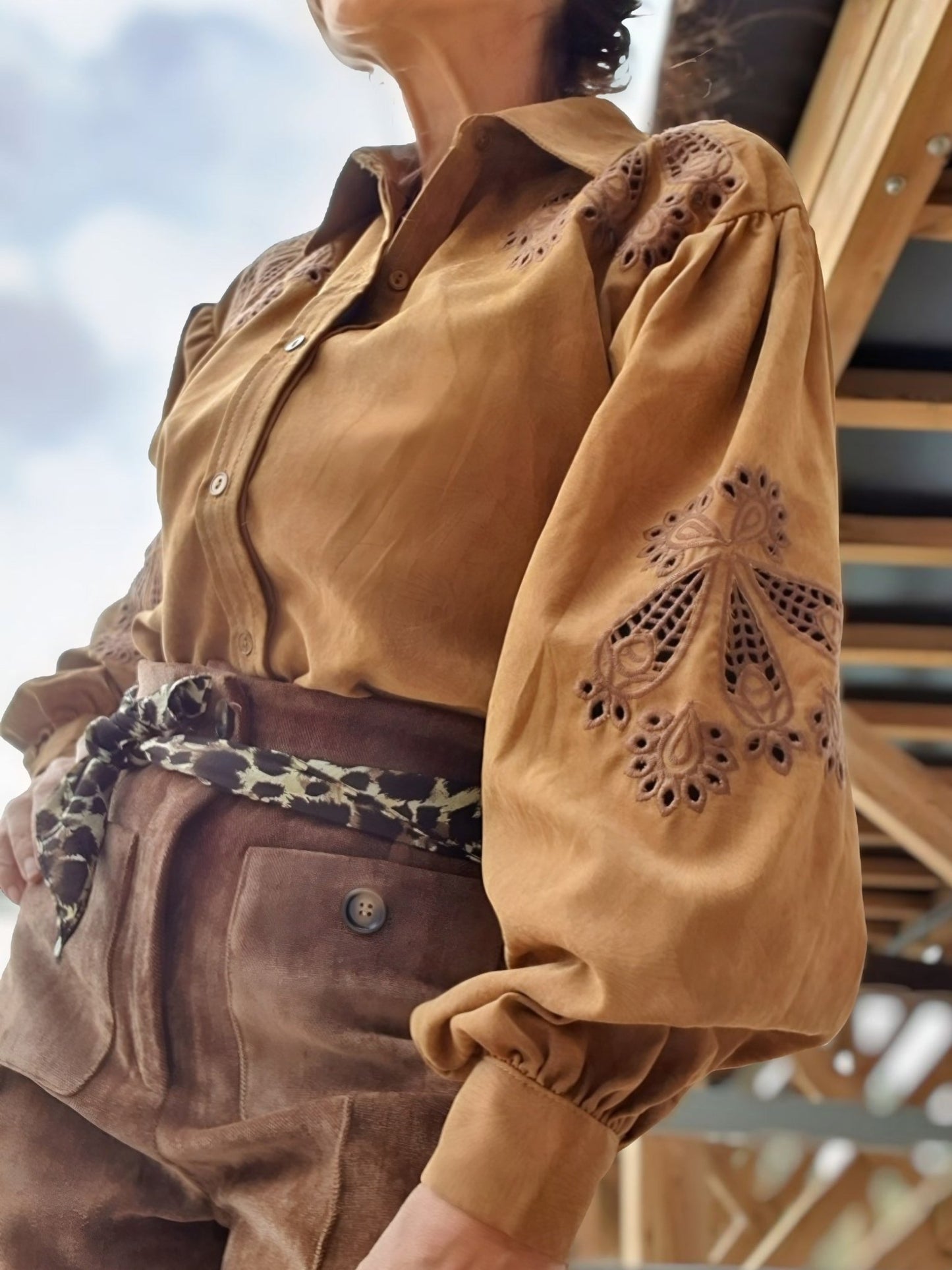 Blusa bordada FORTUNA - Little MooN