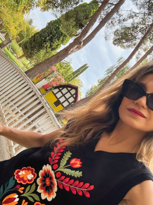 Chaleco de punto HIEDRA NEGRO - Little MooN