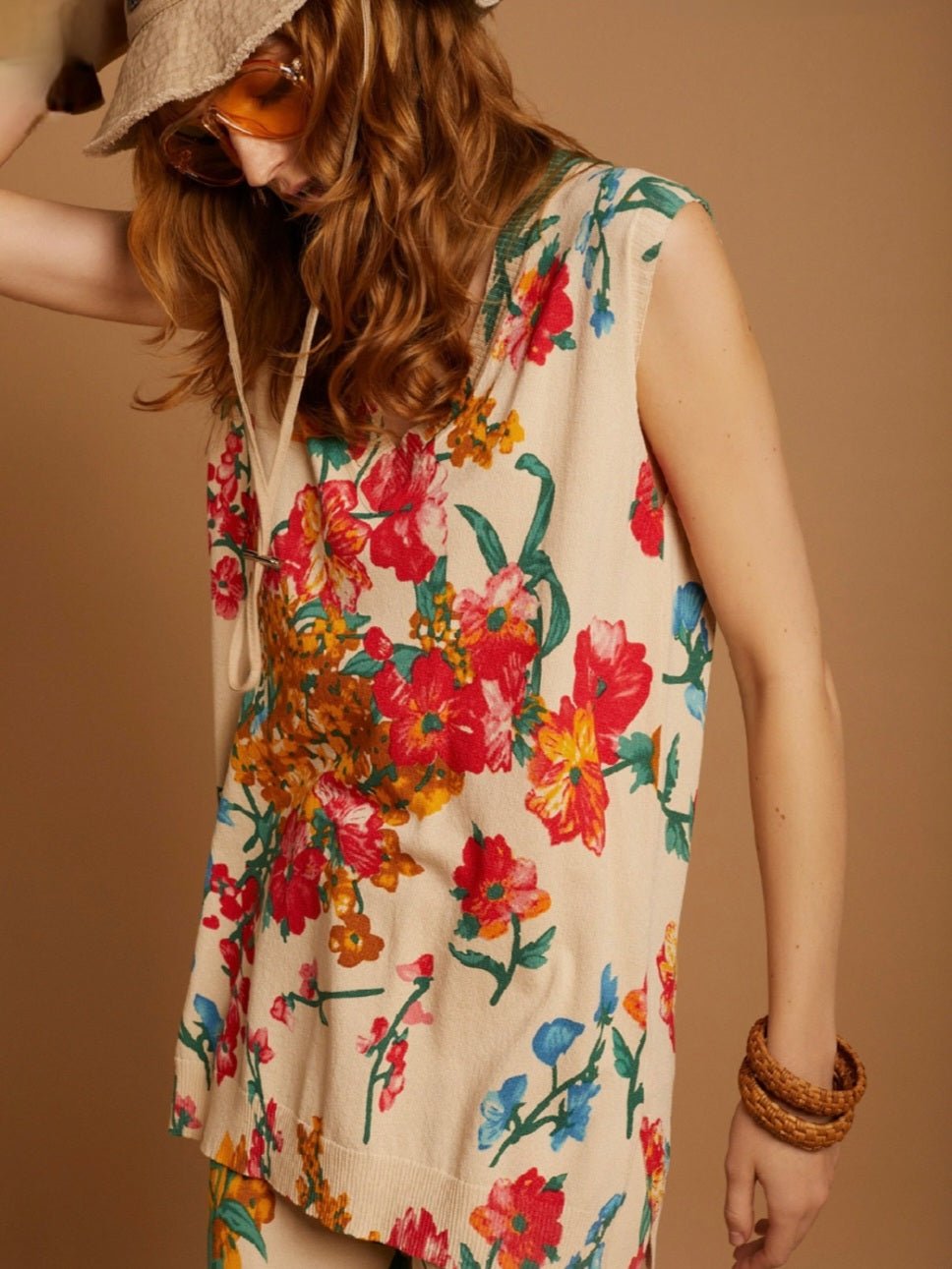 Chaleco estampado floral de MEISÏE - Little MooN