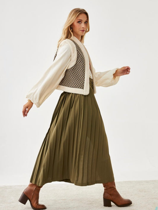 Chaleco jacquard con borreguito HELIOD - Little MooN