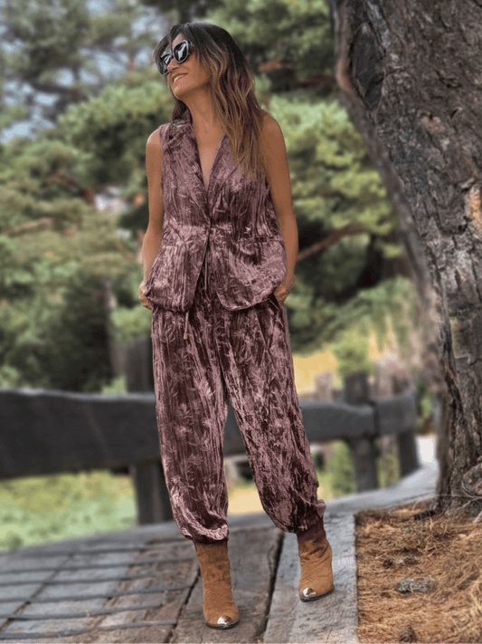 Chaleco Sastre de terciopelo PALMERITAS - Little MooN