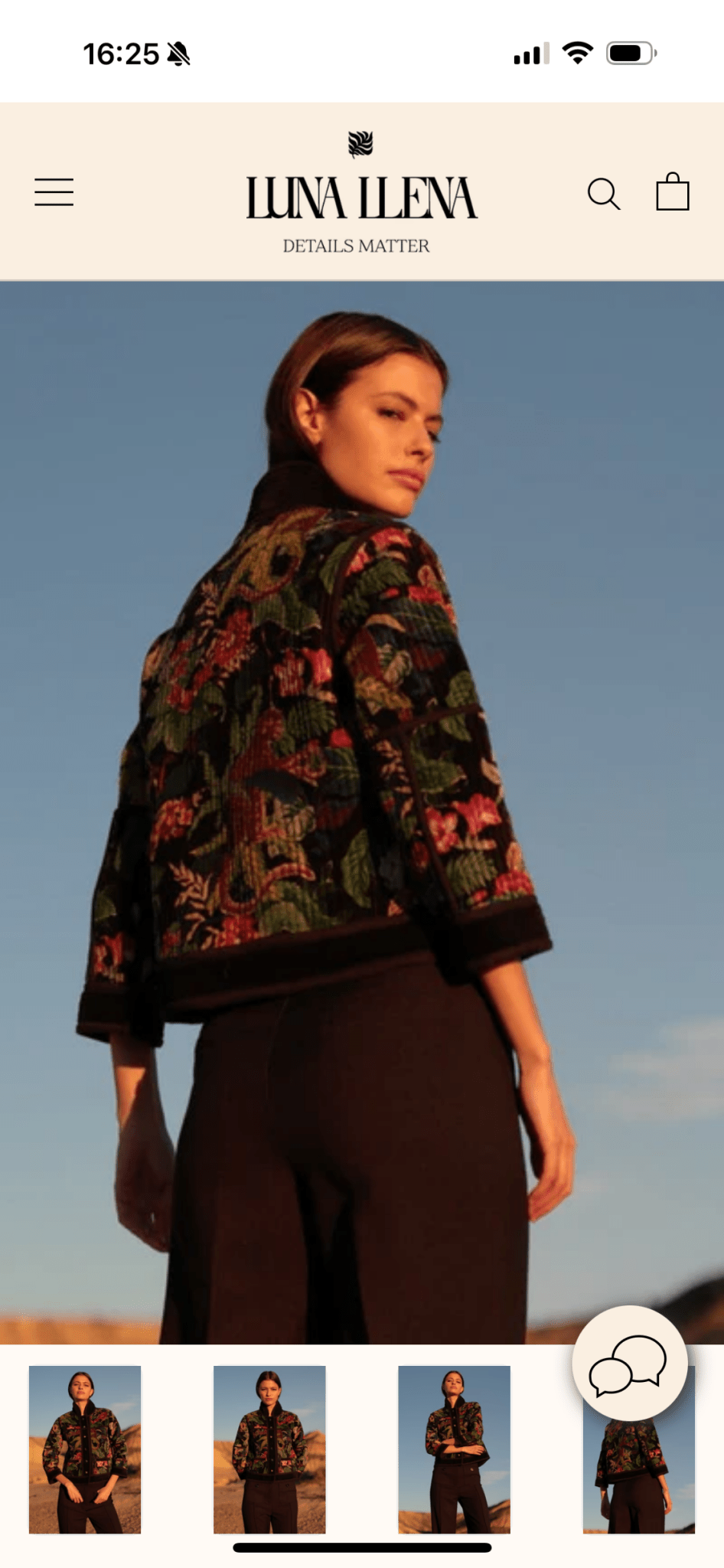 Chaqueta de terciopelo BLACK - Little MooN