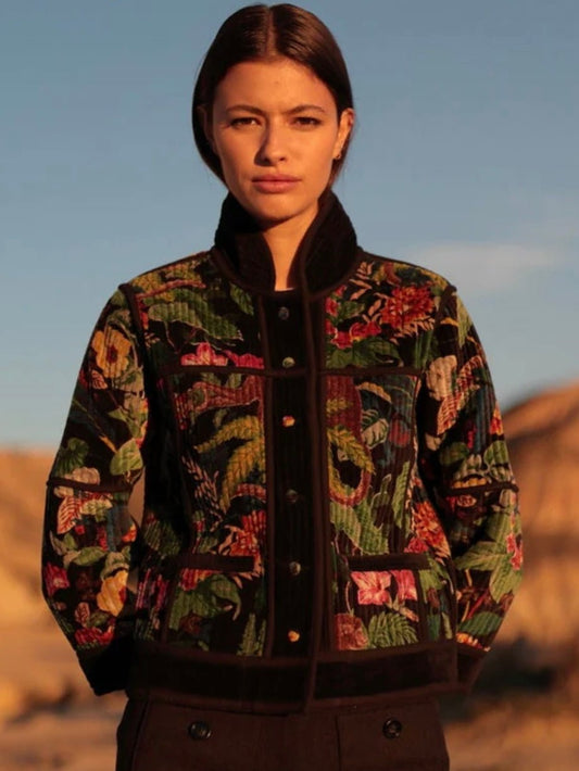 Chaqueta de terciopelo BLACK - Little MooN