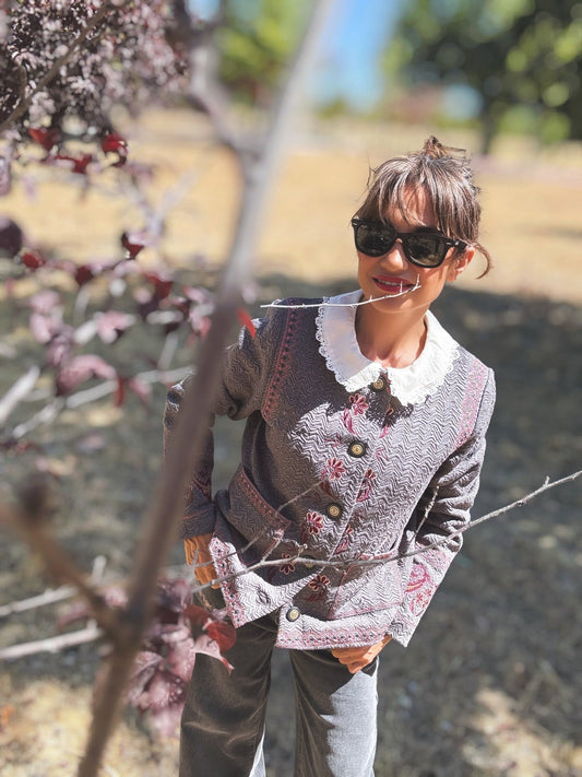 Chaqueta padding con bordado UNAY - Little MooN