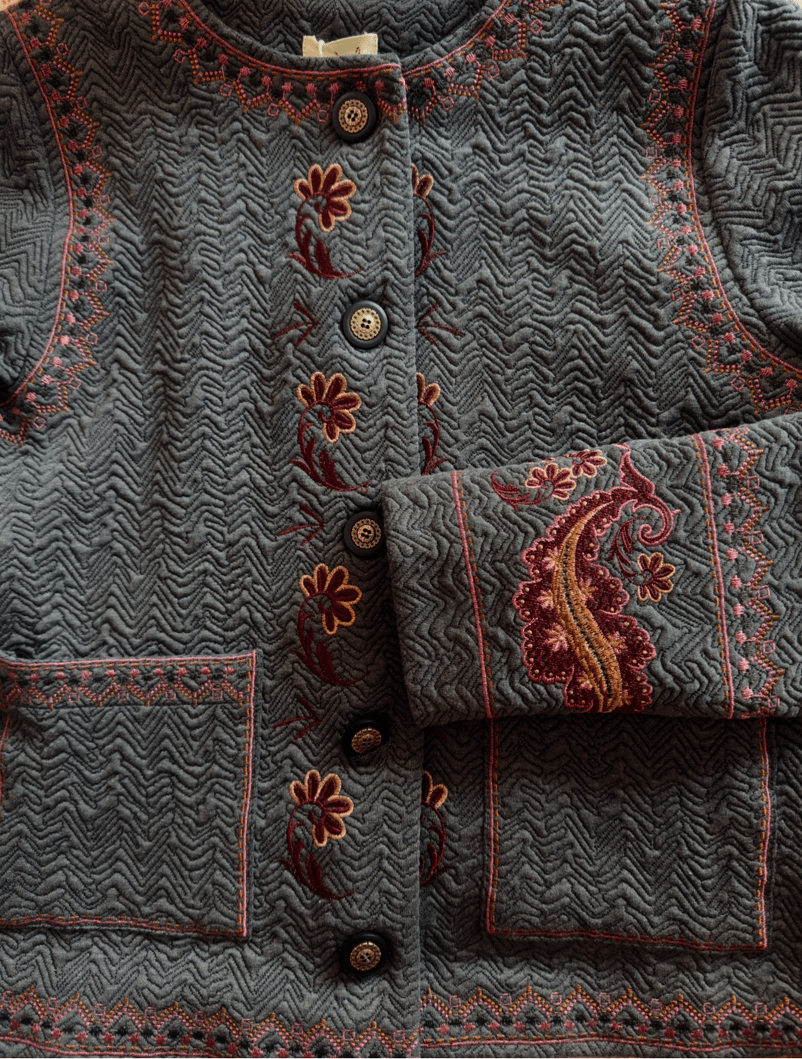 Chaqueta padding con bordado UNAY - Little MooN
