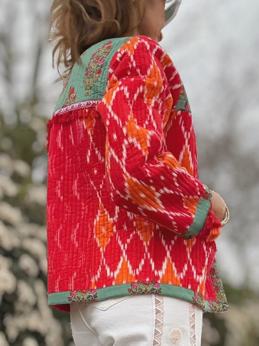 Chaqueta estampada colores