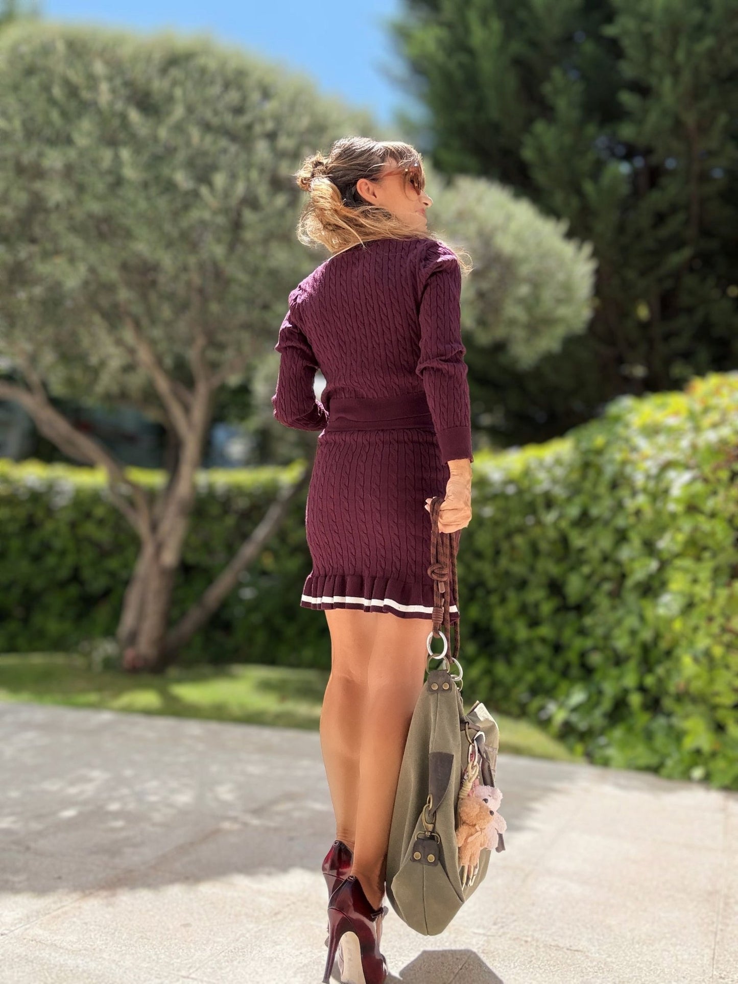 Conjunto de punto: falda y top LOVE - Little MooN