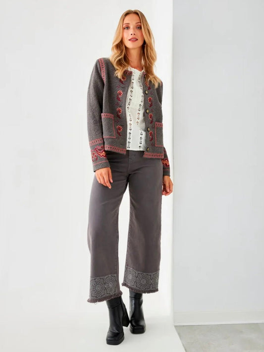 Jeans wide leg grey BLOOM - Little MooN