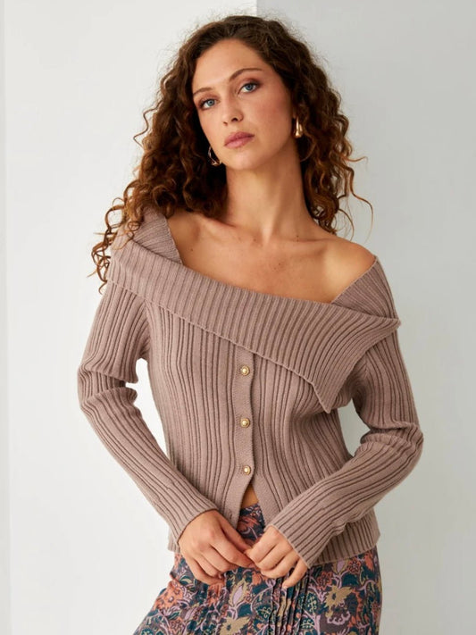 Jersey BARDOT TAUPE - Little MooN