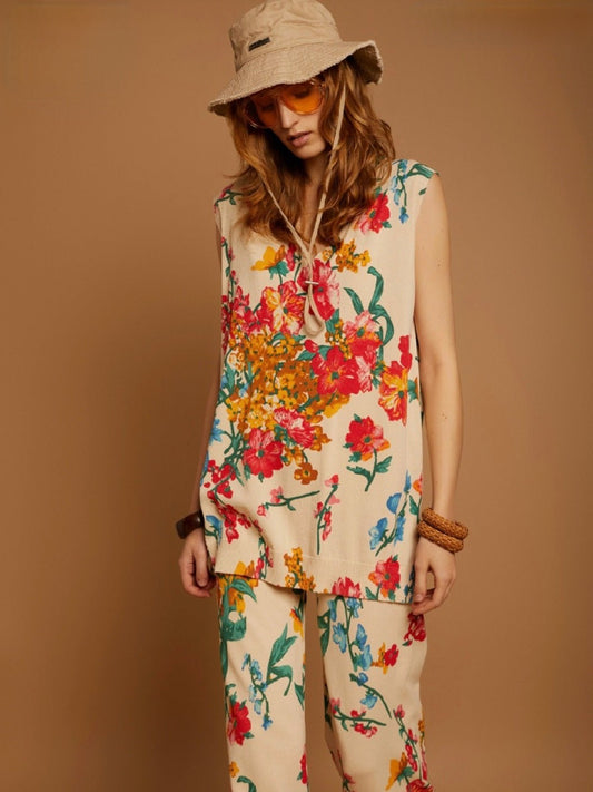 Pantalón estampado floral de MEISÏE - Little MooN