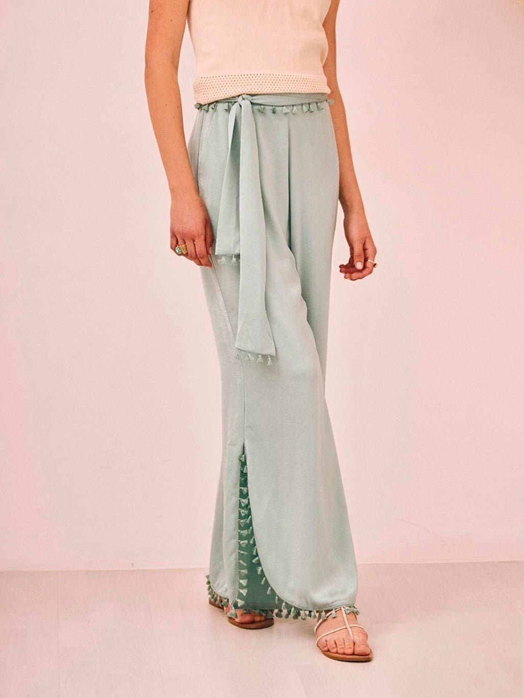 Pantalón satén BOHO - Little MooN