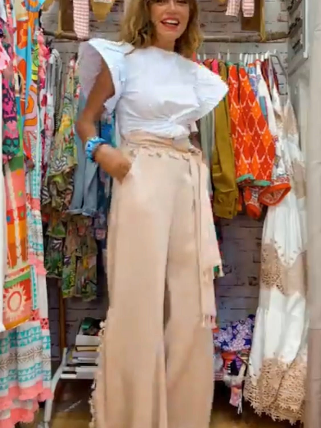Pantalón satén BOHO - Little MooN