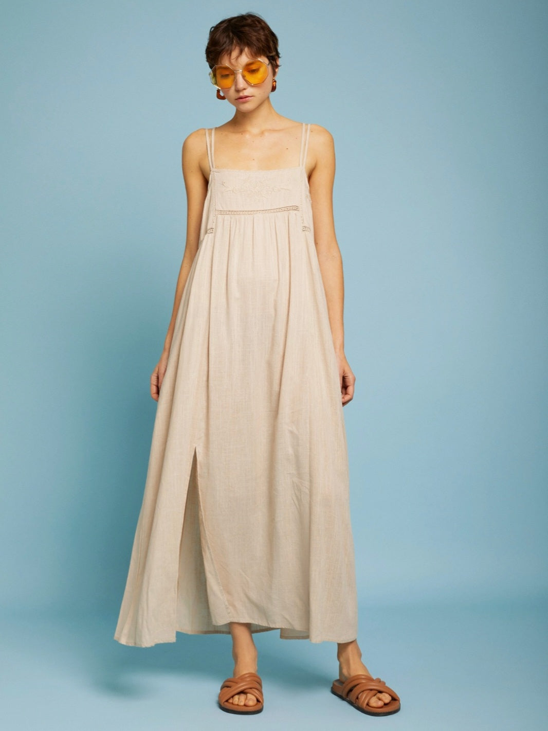 Vestido FORMENTERA BEIGE de Meisïe