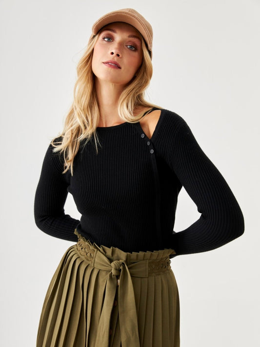 Top cut out botones STAUR - Little MooN