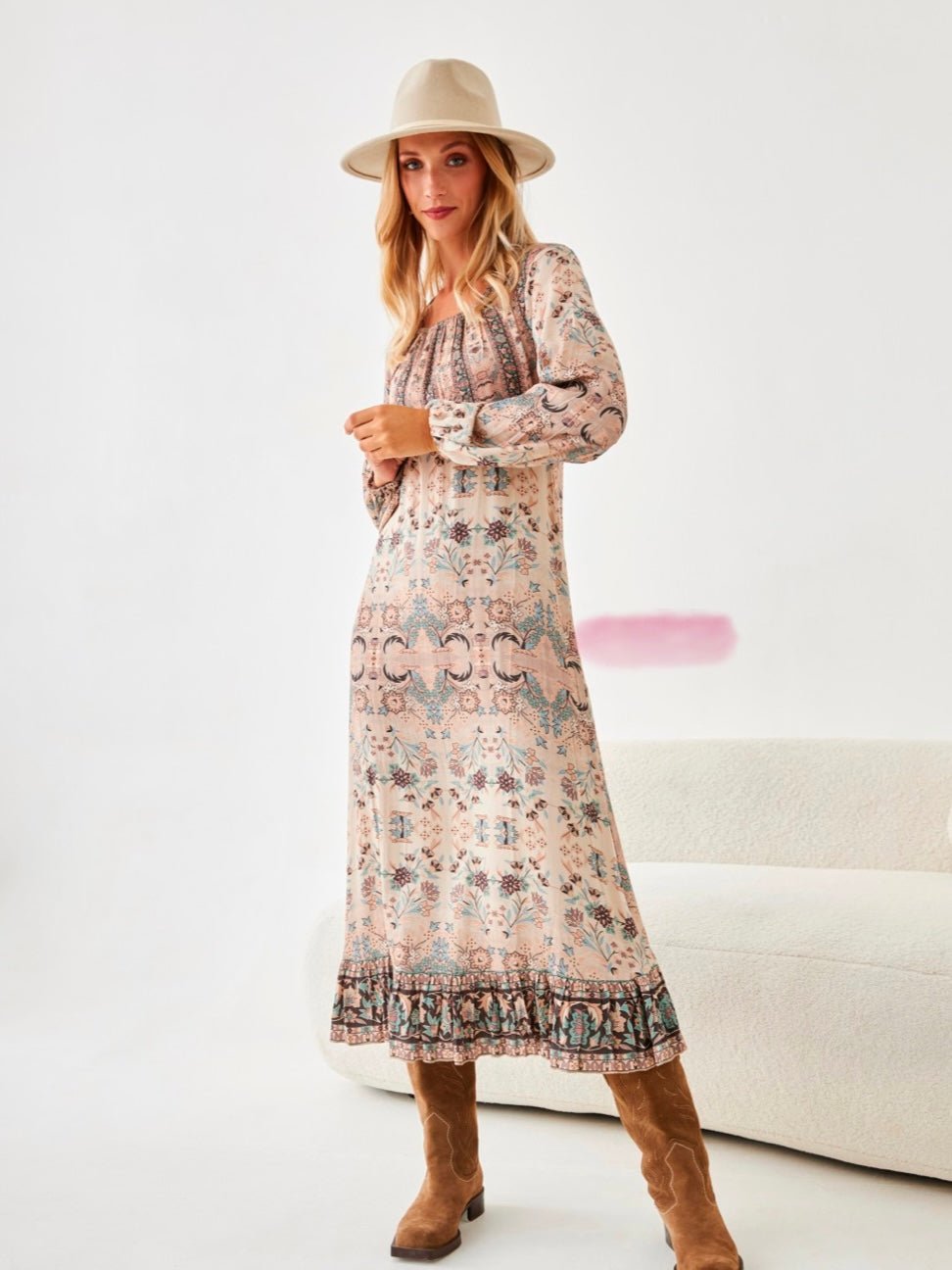 Vestido largo boho ZAFIRO - Little MooN