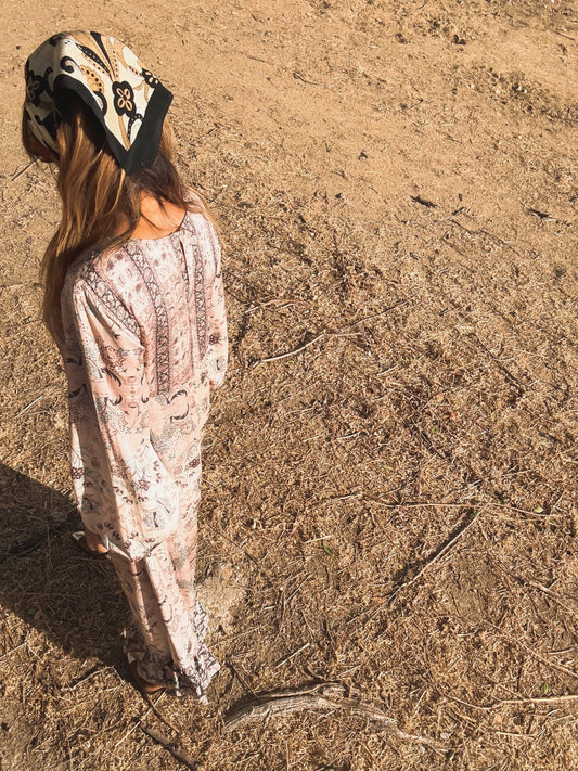 Vestido largo boho ZAFIRO - Little MooN