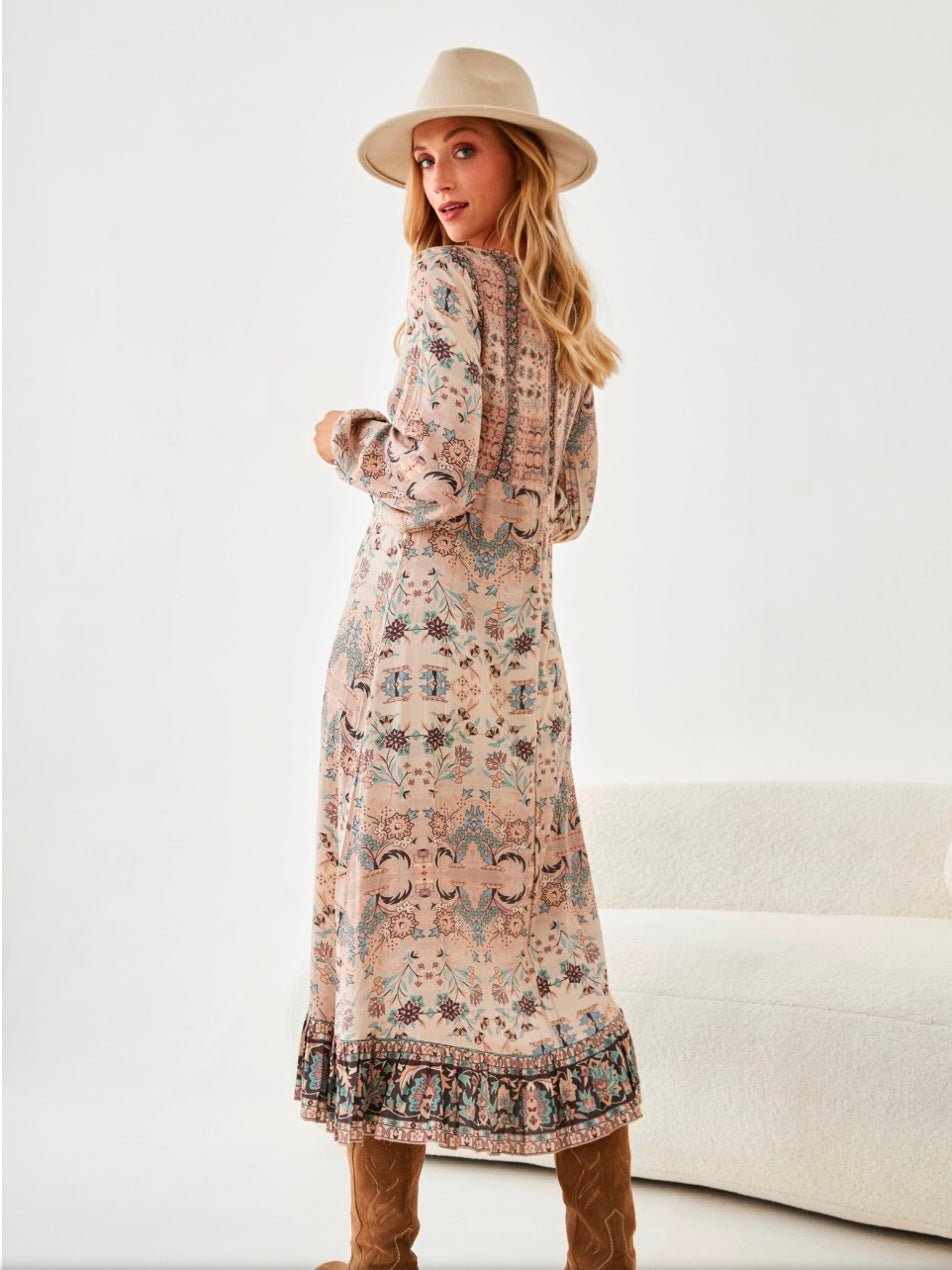 Vestido largo boho ZAFIRO - Little MooN