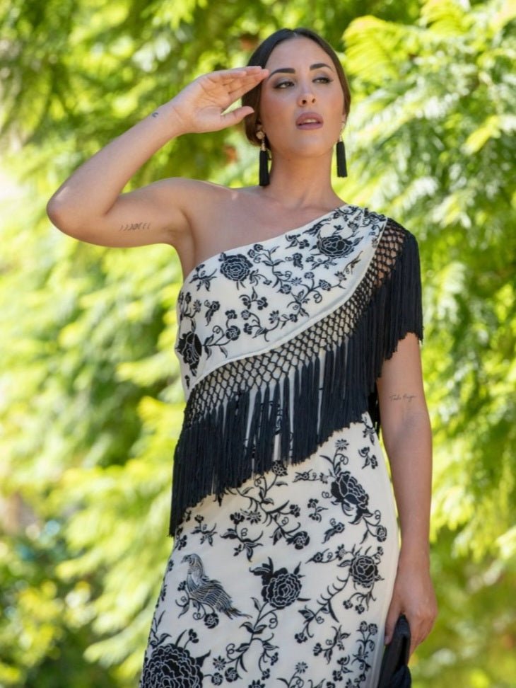 Vestido ZAMBRA tipo mantón - Little MooN