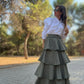 Falda de cuadros y volantes CARMEN