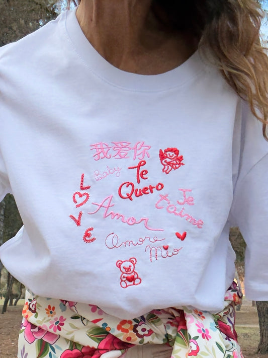 Camiseta de algodón LOVE