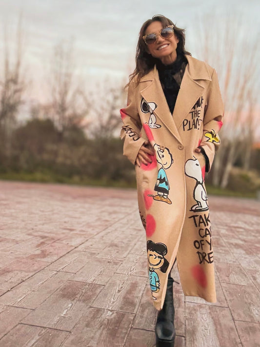 Abrigo ligero estampado Snoopy