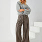 Pantalón de rayas wide leg SILENE