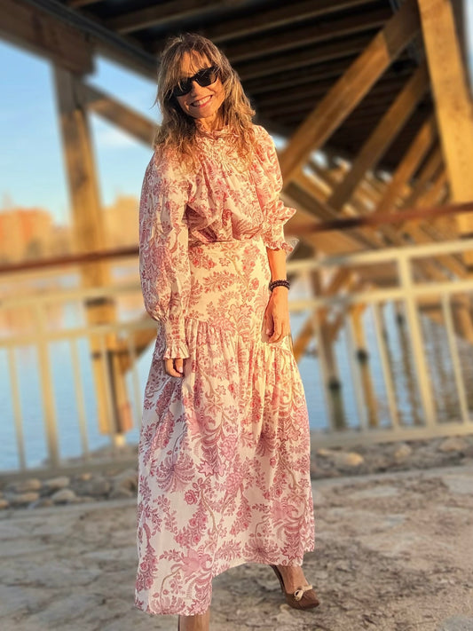 Blusa de algodón estampada de Little Moon