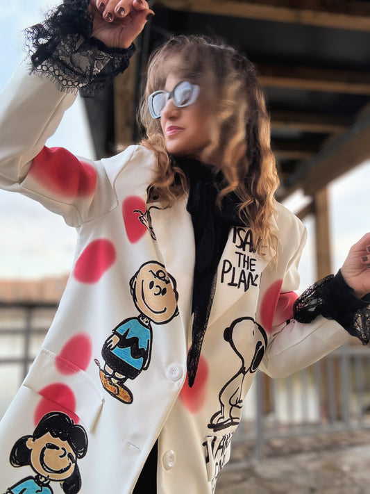 Chaqueta estampada Snoopy