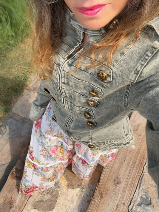 Chaqueta mlitar elastica de Lttle Moon