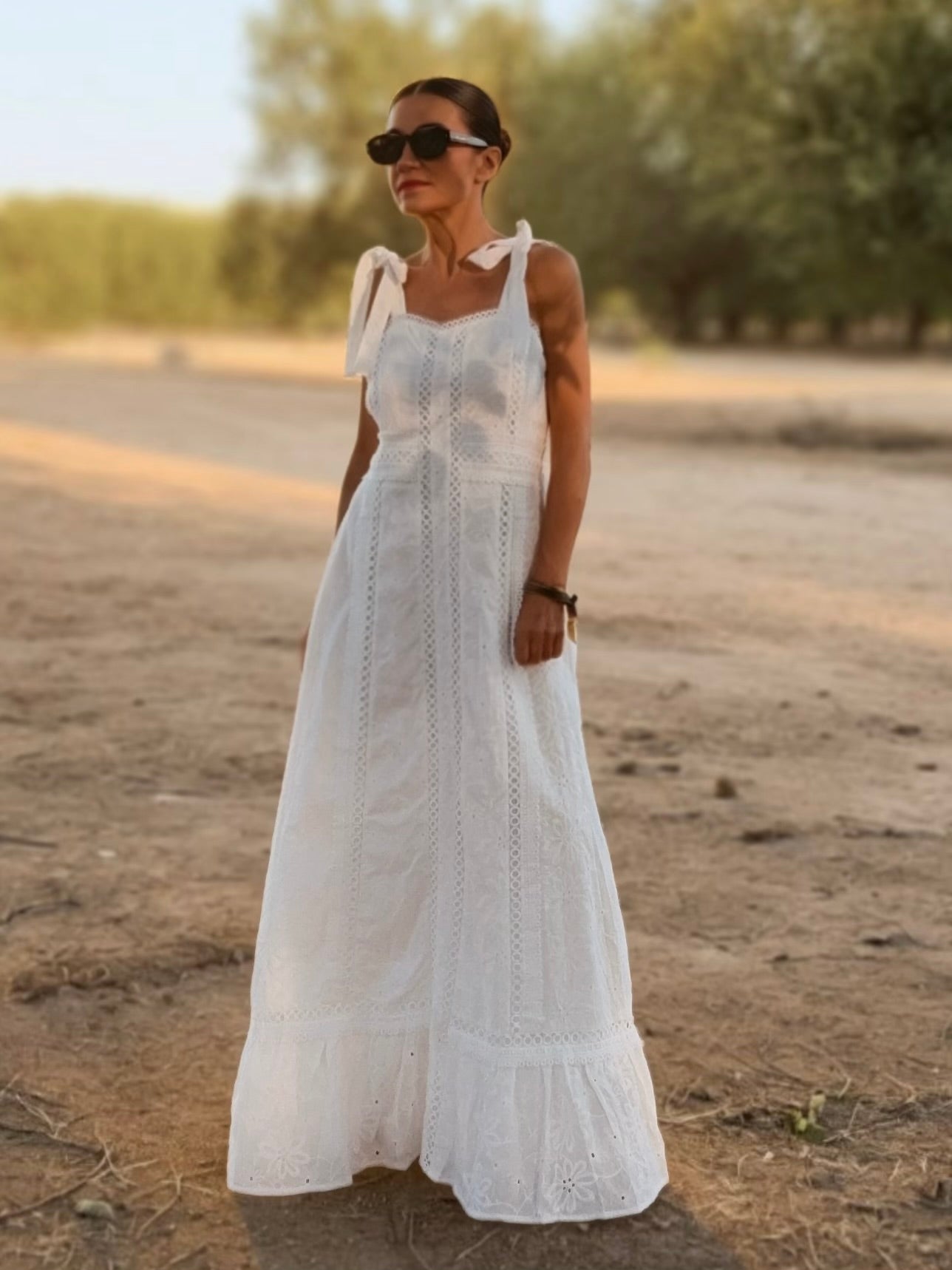 Vestido blanco BORDADO