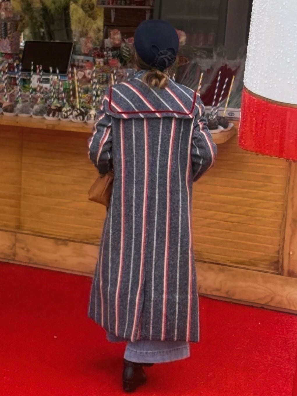 Abrigo de rayas largo JIMENA