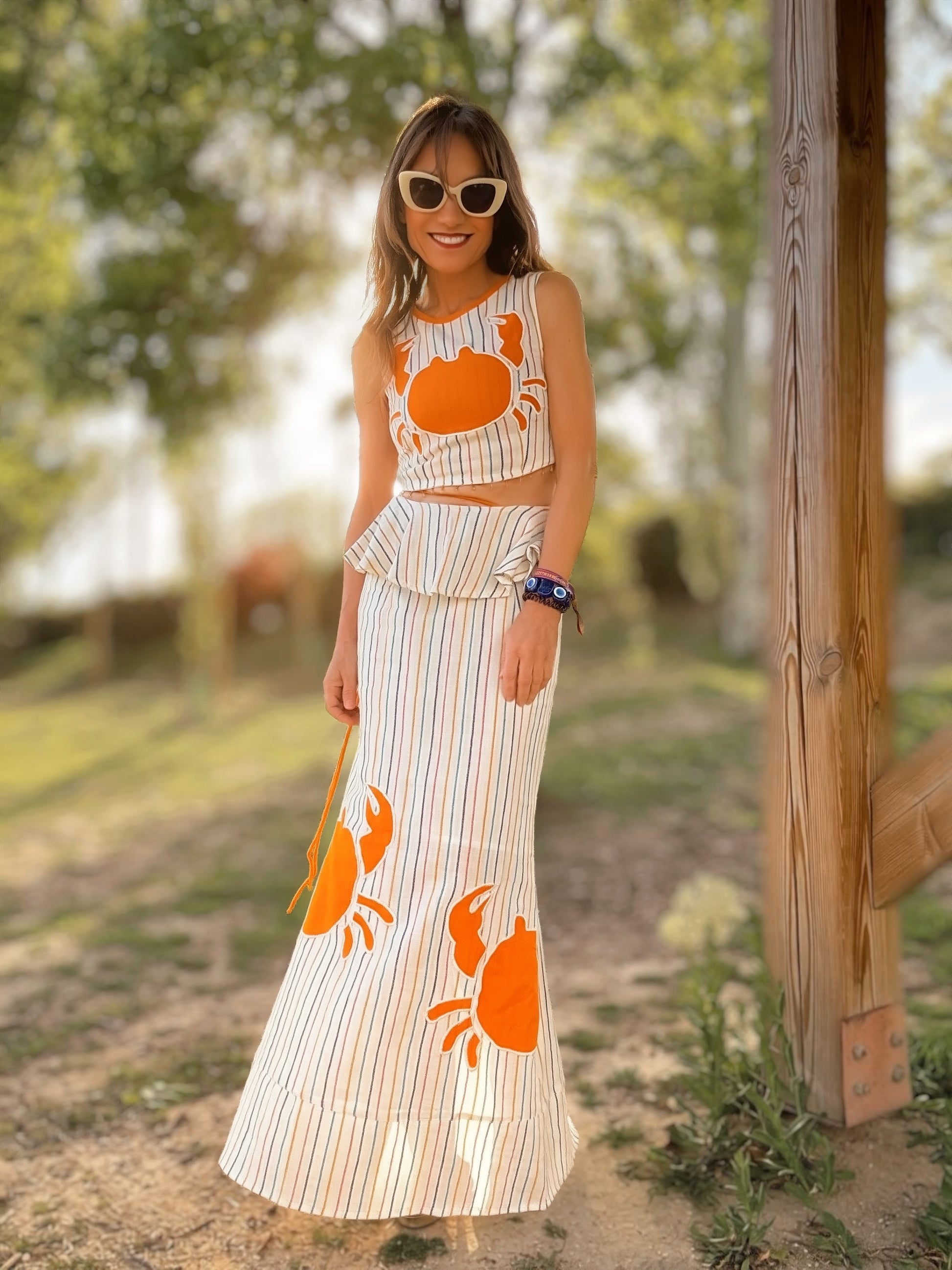Falda midi de algodón de Be Sunset para Little MooN