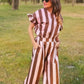 Top y pantalón de maxi rayas bicolor