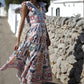 Vestido de algodón largo