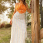 Vestido de alodon con cuerpo sirena