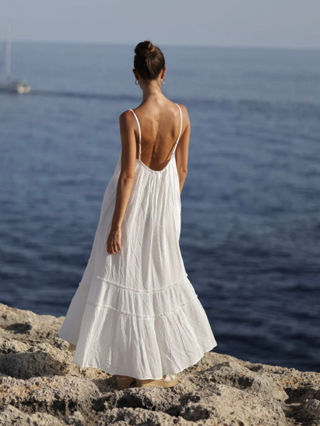 Vestido de algodón blanco de Little Moon