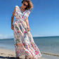 Vestido largo volantes