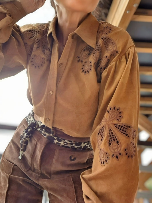 Blusa bordada FORTUNA - Little MooN