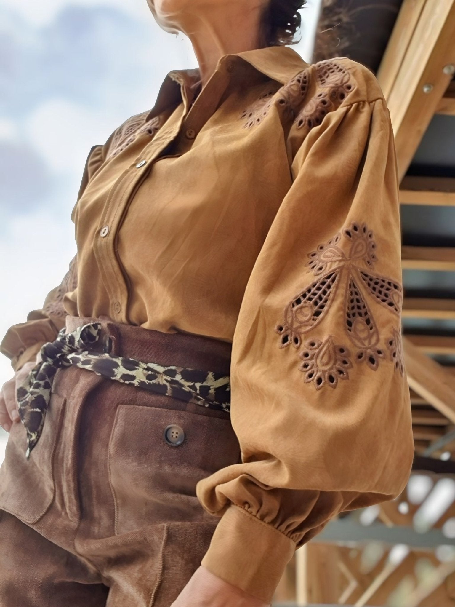 Blusa bordada FORTUNA - Little MooN
